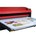 Estações duplas Máquina de impressão de sublimação de tintas hidráulicas automáticas Impressora de impressão de papelão quente Impressora de impressão plana